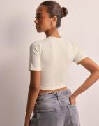 Only - Beige - Onlea S/S Short Top Jrs