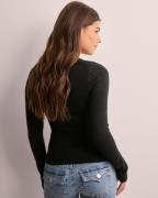 Gina Tricot - Musta - Knitted top