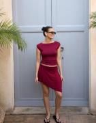 Nelly - Punainen - Lovely Asymmetric Skirt
