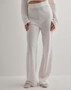 Pieces - Valkoinen - Pcmanilla Hw Wide Pants Mm Jrs