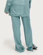 Selected Femme - Sininen - Slfagne Hw Wide Slit Pant