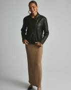 Nelly - Ruskea - PU Vintage Biker Jacket