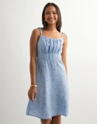 Vero Moda - Sininen - Vmodette Sl Short Dress Wvn Ga