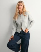 Neo Noir - Harmaa - Lilly Pearl Knit Cardigan