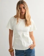 Only - Valkoinen - Onlmarie Life S/S Ruching Top Jrs N