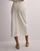 JJXX - Valkoinen - Jxadya Denim Long Skirt Hw Dnm