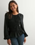 Nelly - Musta - My Best Smock Blouse