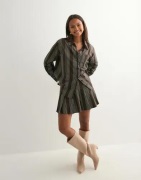 Pieces - Ruskea - Pcjamie Ls Loose Shirt Wvn D2D Pp