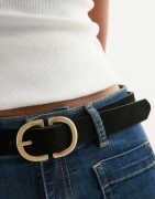 Pieces - Musta - Pcjuva Suede Jeans Belt Noos