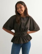 Neo Noir - Ruskea - Annegret Poplin Blouse