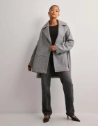 Only - Harmaa - Onlnancy Life Loose Coat Cs Otw