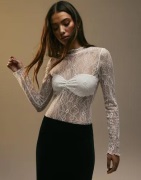 Nelly - Valkoinen - Gorgeous Lace Top