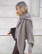 Nelly - Ruskea - Soft Knit Scarf