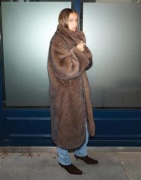 Neo Noir - Ruskea - Stephanie Faux Fur Long Jacket