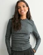 Only - Musta - Onlemma Life Ls Glitter Top Jrs Noo