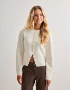 Gina Tricot - Valkoinen - Shaped knitted cardigan