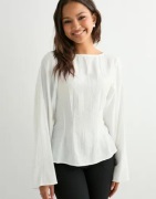 Nelly - Valkoinen - Volume Sleeve Blouse