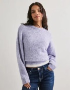 Nelly - Lila - Fuzzy Knit Sweater