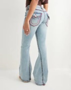 True Religion - Sininen - Joey Low Rise Flare Flap Sup T_