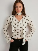 Gina Tricot - Valkoinen - Drapy Top