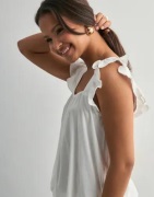 Pieces - Valkoinen - Pcpia Sl Top Wvn Noos