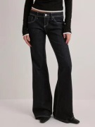 Gina Tricot - Sininen - Ultra low flare jeans