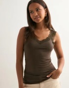 Pieces - Ruskea - Pcbarbera Lace Top Noos Bc