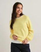 Pieces - Keltainen - Pcnaomi Ls O-Neck Knit Noos Bc