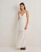 Nelly - Valkoinen - Maxi Lace Insert Dress