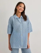 Malina - Sininen - Moa Knitted Shirt