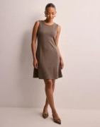 JDY - Ruskea - Jdyalanis S/L Mini Dress Jrs Exp