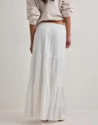 Vero Moda - Valkoinen - Awkeeley Hw Long Skirt Noos