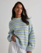 Vero Moda - Sininen - Vmmaybe Stripe Ls O-Neck Pullover N
