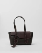 ATP ATELIER - Ruskea - Eira Contrast Stitch Grained Calf Bag