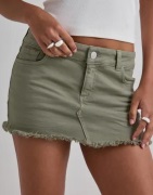 Nelly - Vihreä - Colored Heart Pocket Jeans Skirt