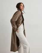 Pieces - Ruskea - Pcscarlett Ls Trenchcoat Noos