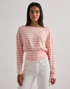 Nelly - Oranssi - Stripe Knit Sweater