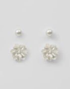 Pieces - Valkoinen - Pcbetin Earrings 2-Pack