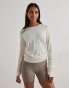 Aim'n - Valkoinen - Luminous Draped Long Sleeve