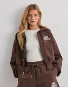 Nike - Ruskea - W Nk Phnx Flc Fz Hd Gls