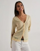 Pieces - Keltainen - Pcbaisy Ls Cardigan Bc