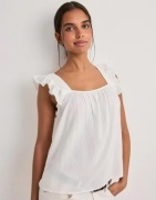 Pieces - Valkoinen - Pcpia Sl Top Wvn Noos