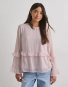 Pieces - Vaaleanpunainen - Pcbabette Ls Top Wvn