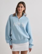 Aim'n - Sininen - College Knitted Half Zip