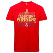 Liverpool T-paita FA Cup 2022 Voittaja - Punainen