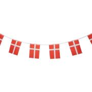 Tanska Flag Garland - Punainen/Valkoinen