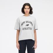 New Balance T-paita Athletics Varsity Boxy - Harmaa Nainen