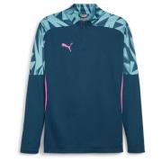 PUMA Harjoituspaita IndividualFINAL 1/4 vetoketju - Navy/Sininen/Pinkk...