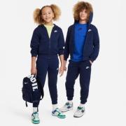 Nike Verryttelyasu NSW Club Fleece - Navy/Valkoinen Lapset