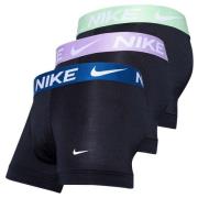 Nike Bokserit 3-pack - Musta/Sininen/Lilac Bloom/Vihreä